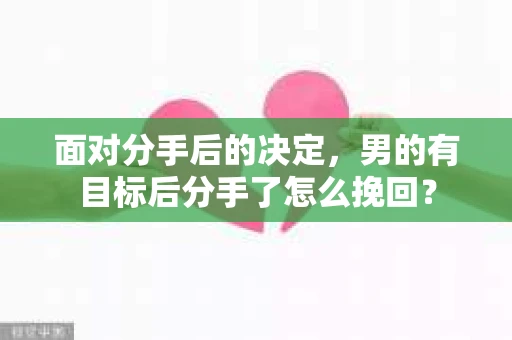 面对分手后的决定，男的有目标后分手了怎么挽回？