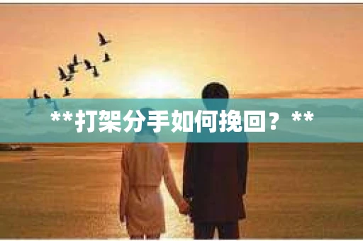 **打架分手如何挽回？**