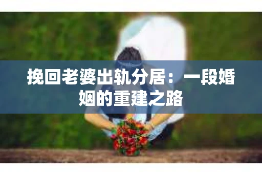 挽回老婆出轨分居：一段婚姻的重建之路