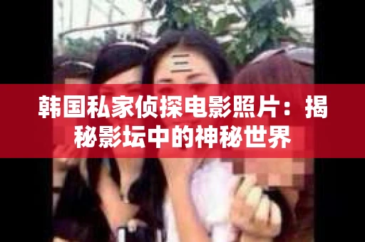 韩国私家侦探电影照片：揭秘影坛中的神秘世界