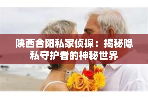 陕西合阳私家侦探：揭秘隐私守护者的神秘世界