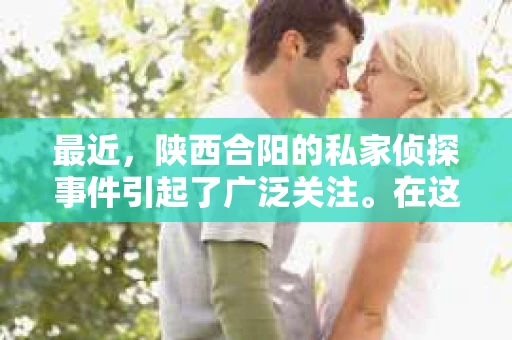 最近，陕西合阳的私家侦探事件引起了广泛关注。在这个信息爆炸的时代，隐私保护显得尤为重要。今天，我们就来聊聊这个事件，看看它背后的一些故事。