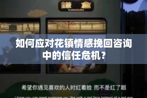 如何应对花镇情感挽回咨询中的信任危机？