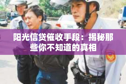 阳光信贷催收手段：揭秘那些你不知道的真相