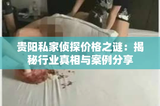 贵阳私家侦探价格之谜：揭秘行业真相与案例分享