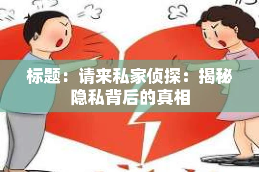 标题：请来私家侦探：揭秘隐私背后的真相