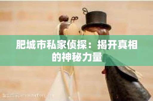 肥城市私家侦探：揭开真相的神秘力量