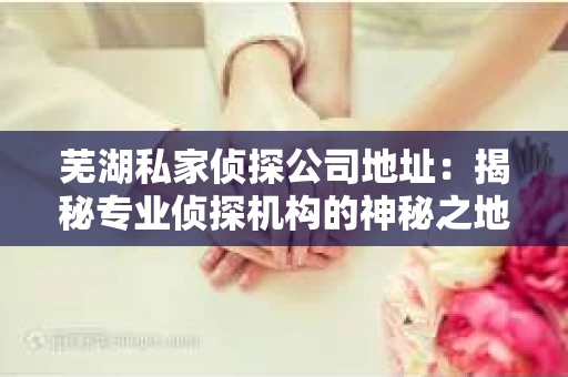 芜湖私家侦探公司地址：揭秘专业侦探机构的神秘之地