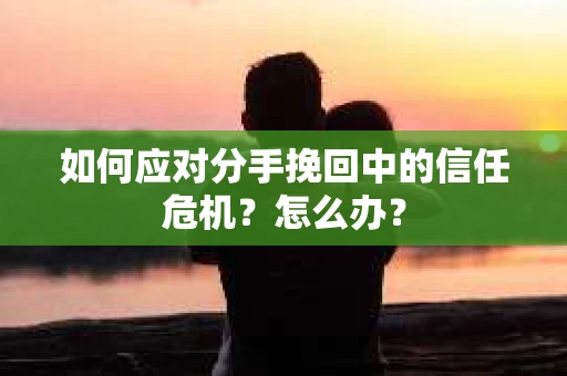 如何应对分手挽回中的信任危机？怎么办？