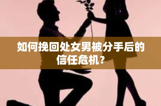如何挽回处女男被分手后的信任危机？