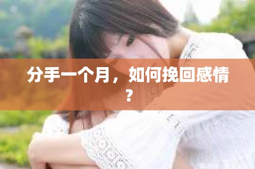 分手一个月，如何挽回感情？