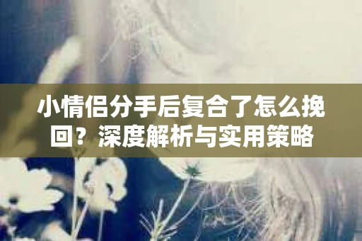 小情侣分手后复合了怎么挽回？深度解析与实用策略