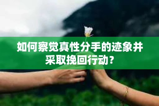如何察觉真性分手的迹象并采取挽回行动？